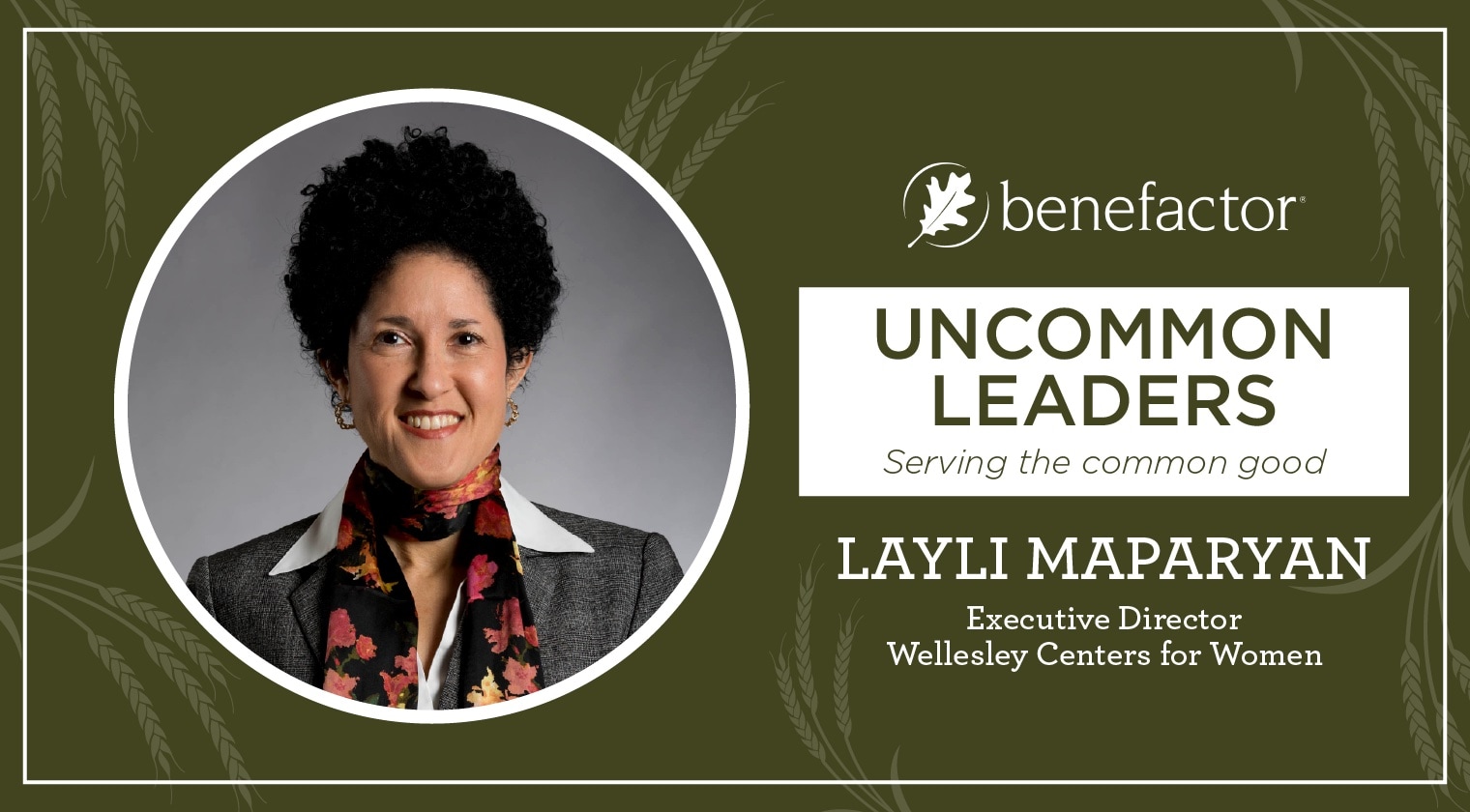 Layli Maparyan leadership series featured image with headshot.
