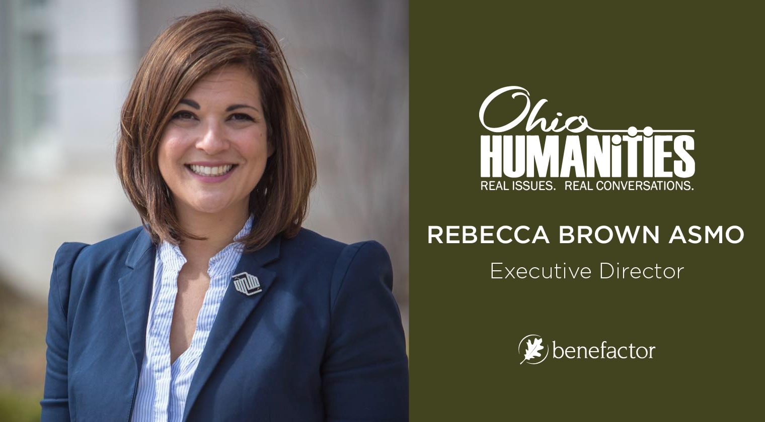 Ohio Humanities Executive Director Rebecca Brown Asmo.