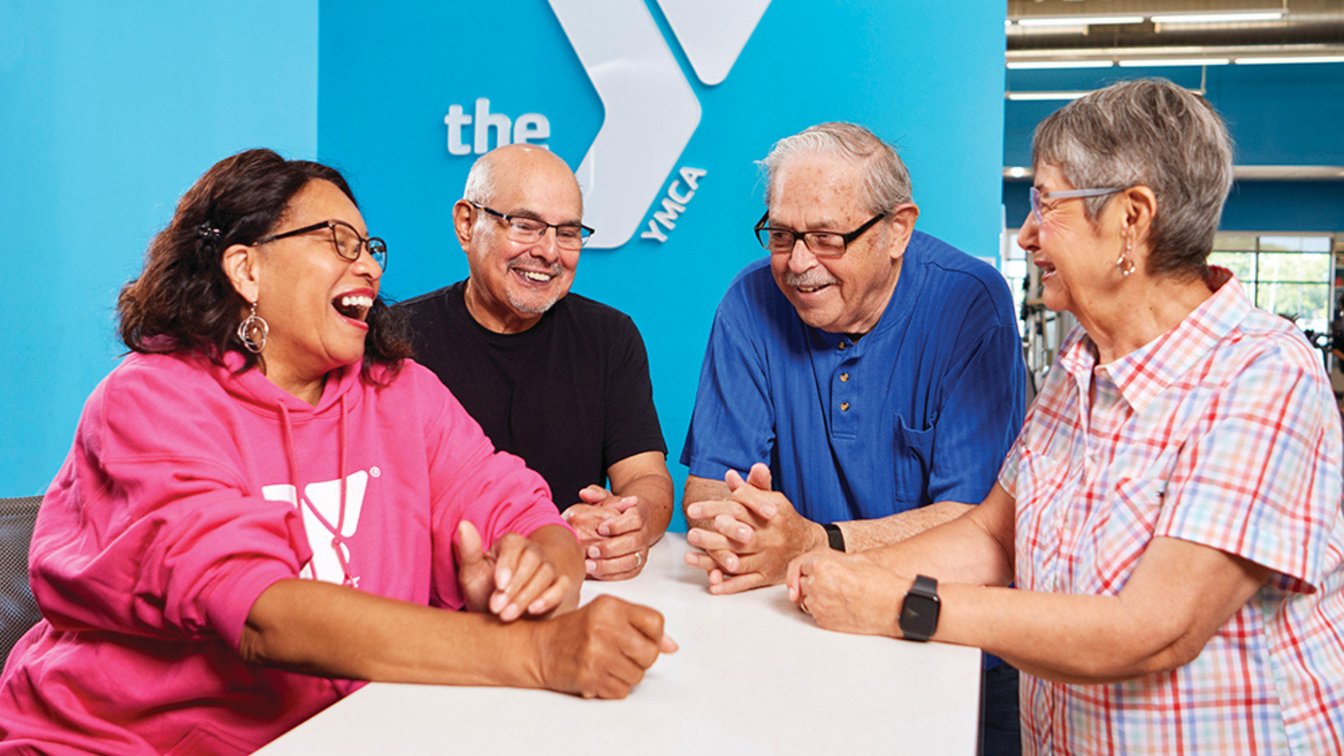 YMCA of Central Ohio. People smile at the YMCA.