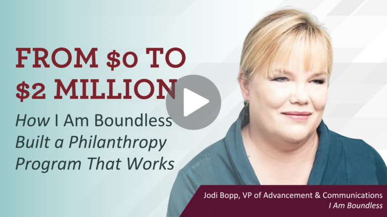 From $0 to $2 Million: How I Am Boundless Built a Philanthropy Program That Works