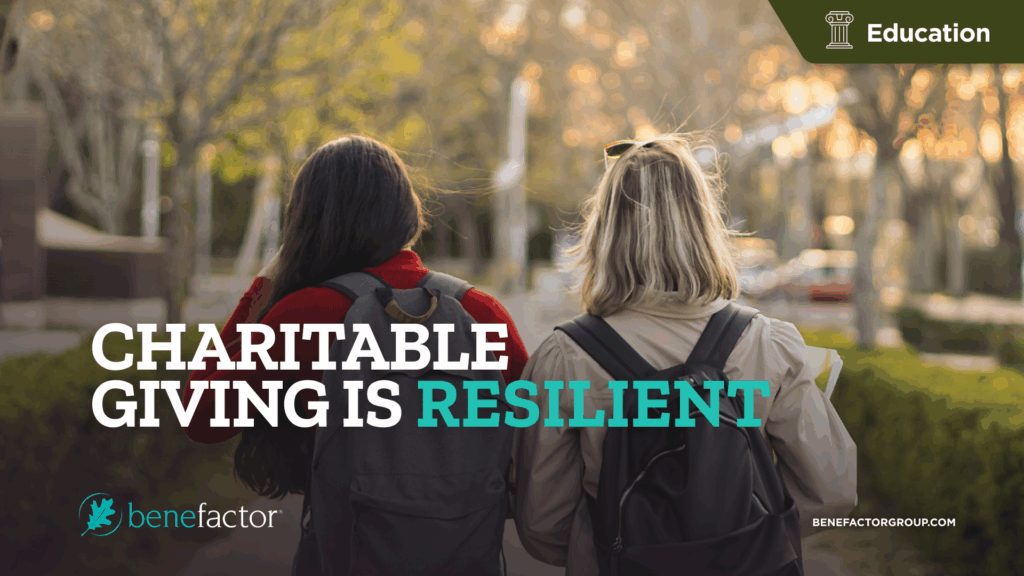 2025 Edition Charitable Giving is Resilient Benefactor Group - Education edition
