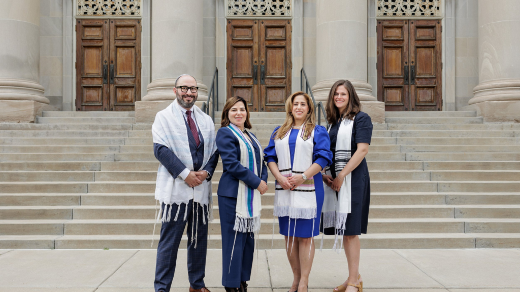 Temple Isreal leadership outside of temple