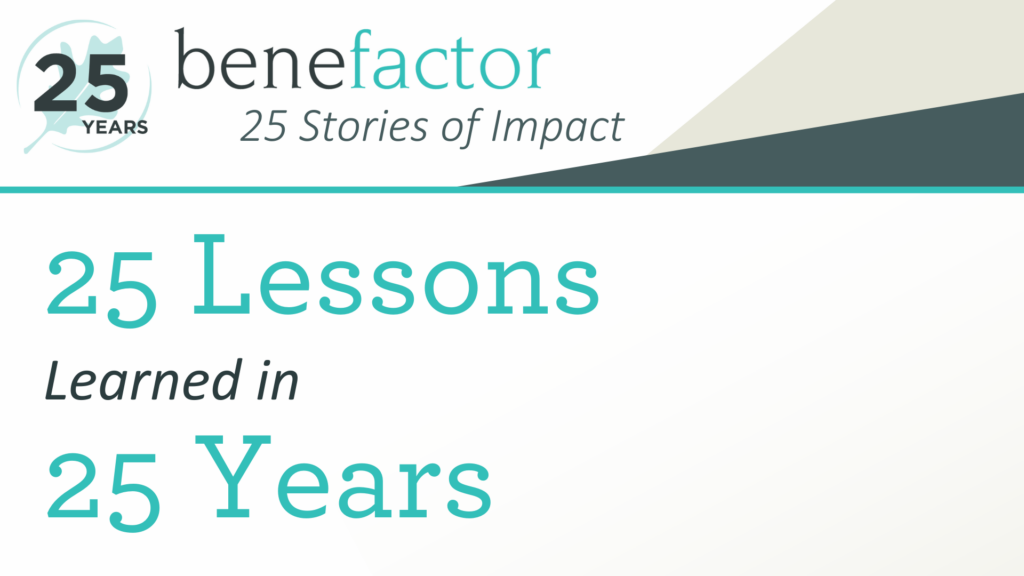 25 Lessons Learned in 25 Years