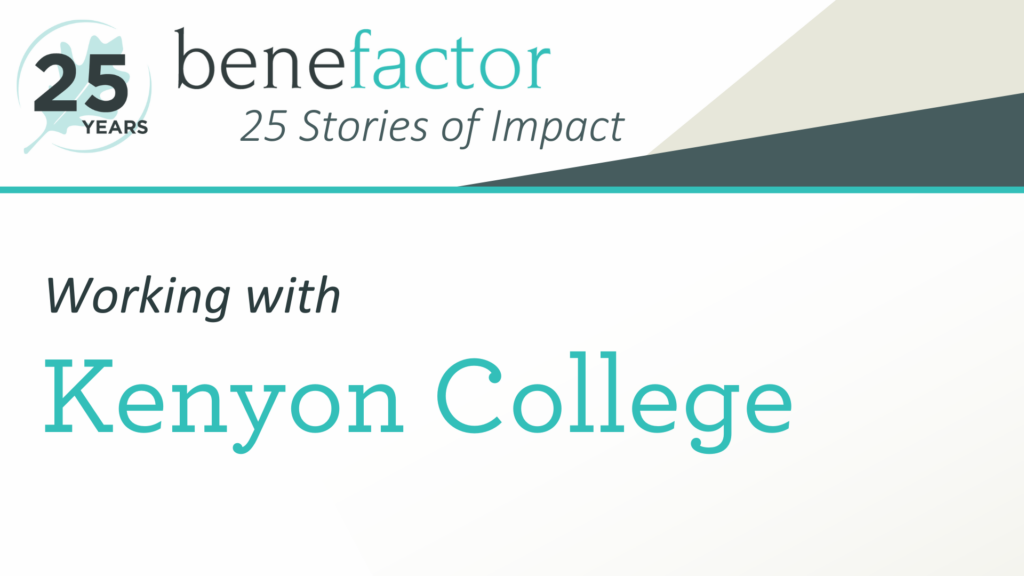 25 Stories of Impact: Working with Kenyon College