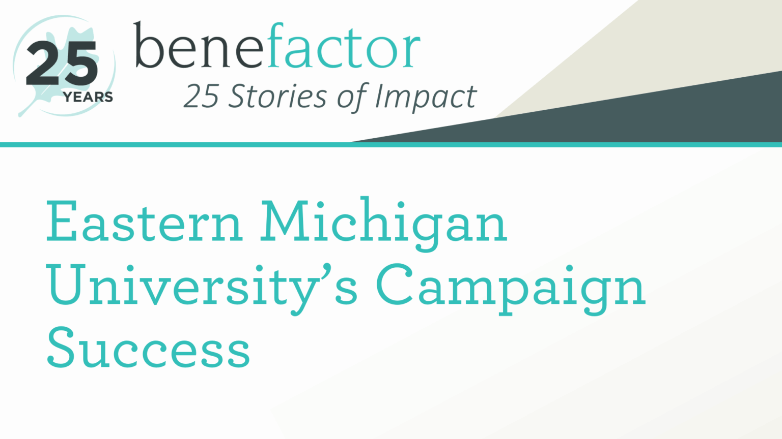 25 Stories of Impact: Eastern Michigan University’s Campaign Success